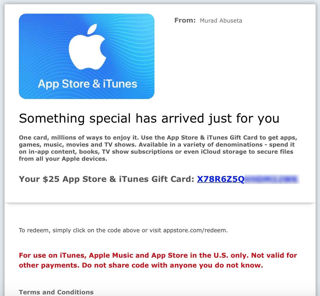 apple gift card amazon